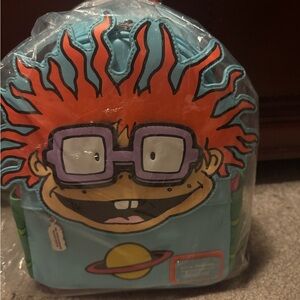 Loungefly Nickelodeon Rugrats Chuckie Backpack With Removable Glasses-NWT